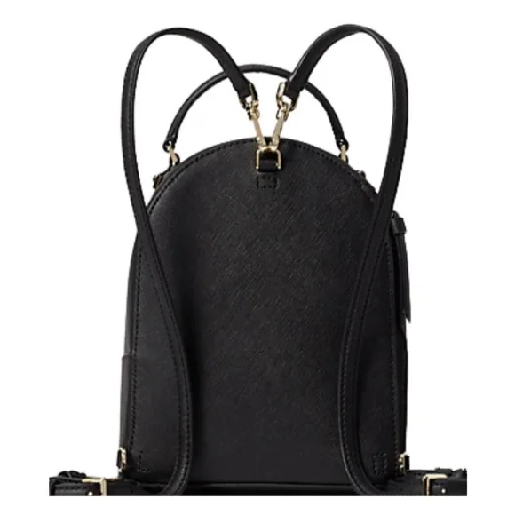 NWT Kate Spade Mini Convertible Black Backpack